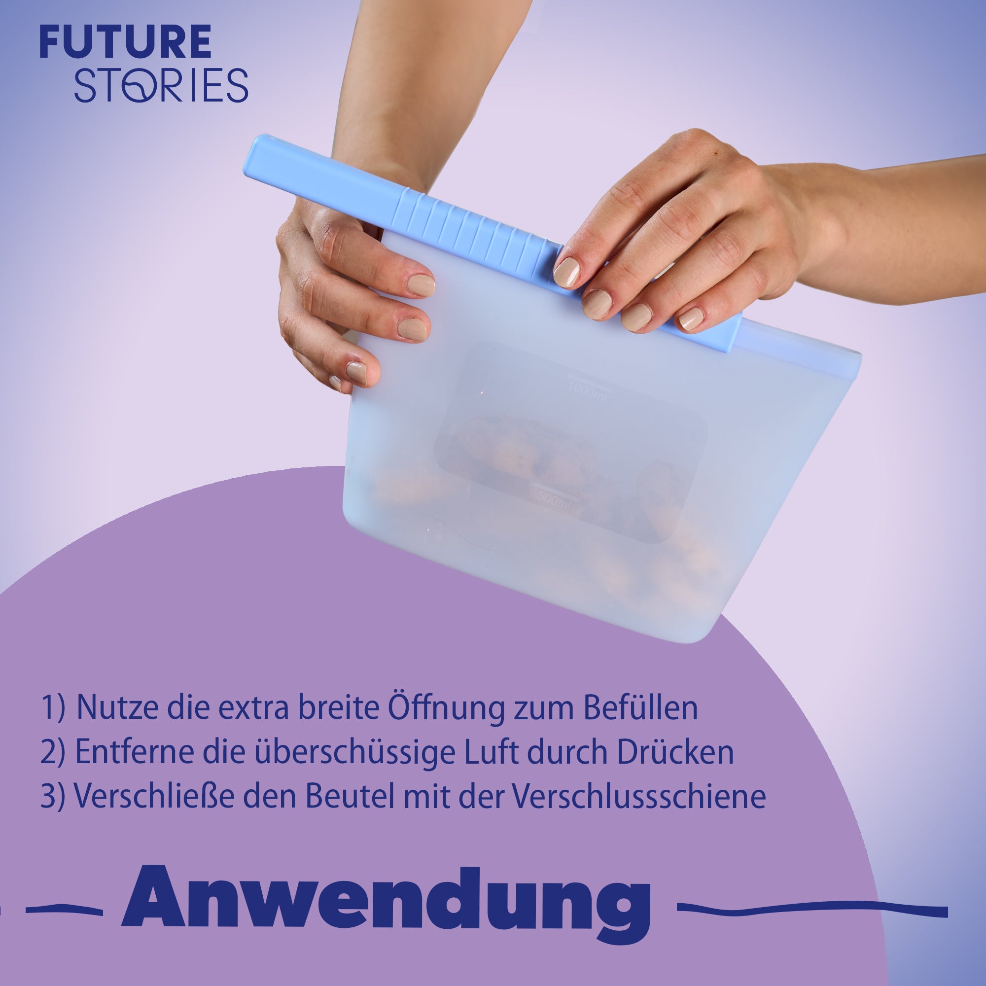 Silikonbeutel - 1l