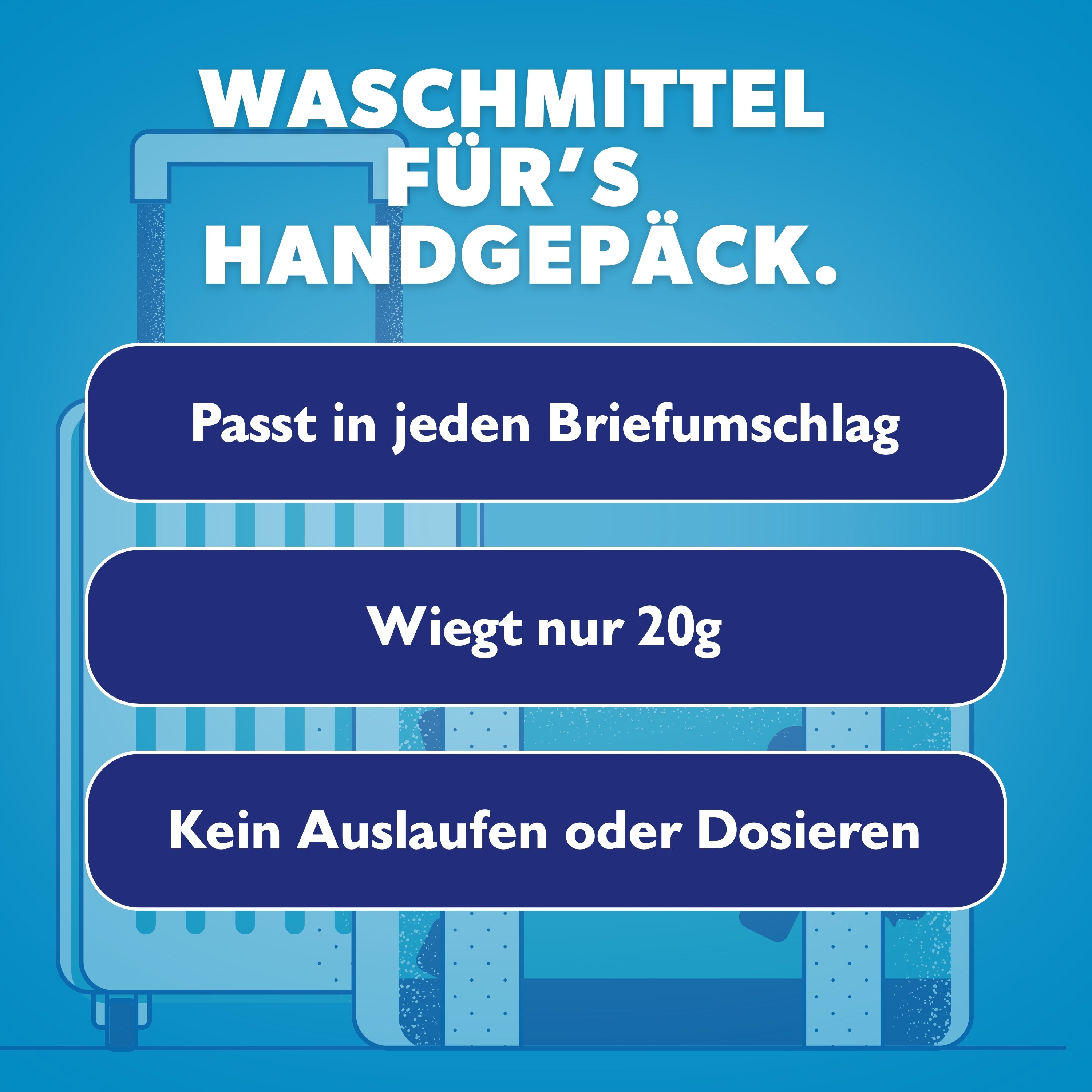 Waschmittelstreifen Probiergröße - Neutral