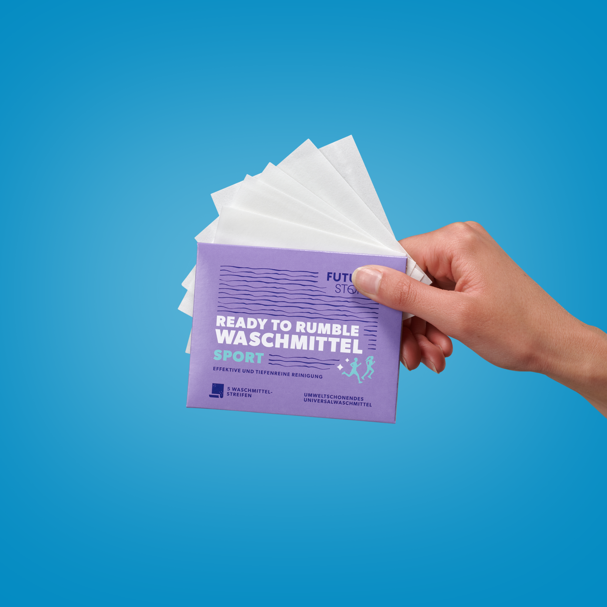 Waschmittelstreifen Probiergröße - Sport